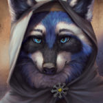 Grey Mage Furry Raccoon Artwork
