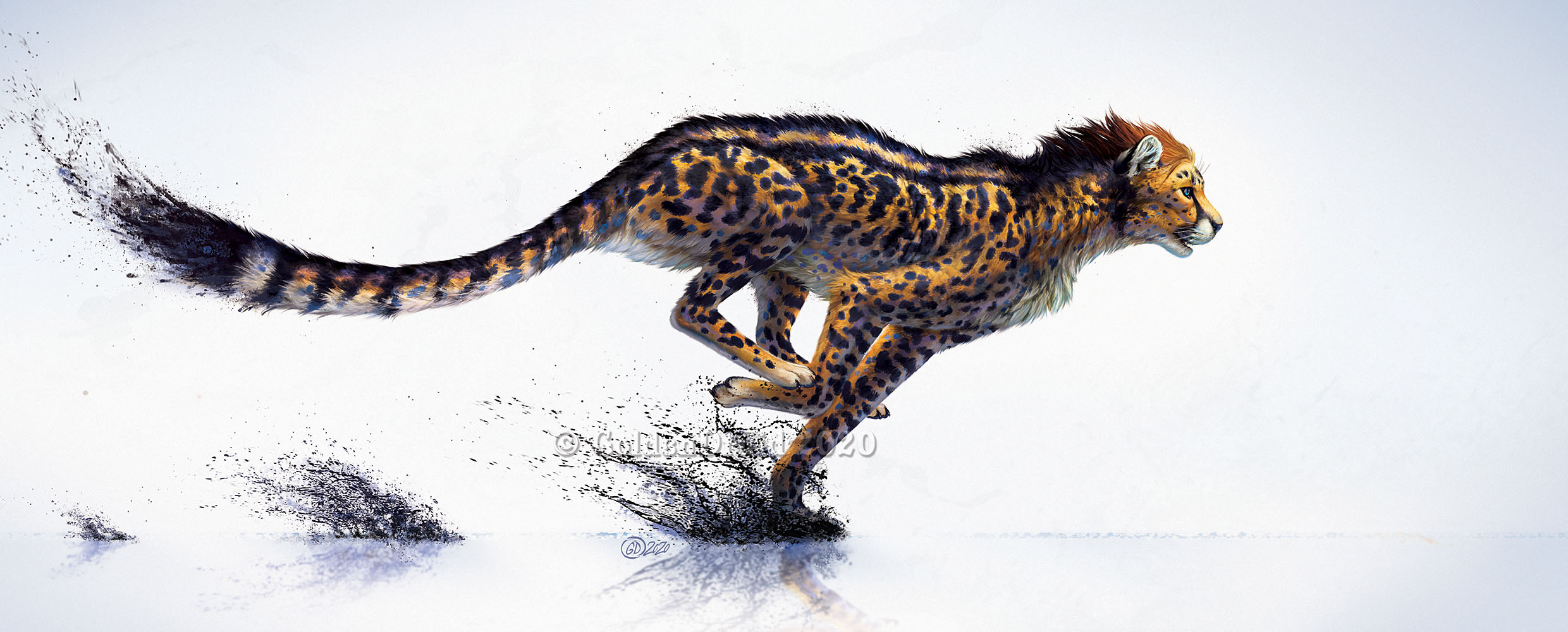 Ink Blitz Cheetah Art