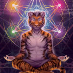 Zen State Furry Tiger Painting