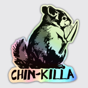 chinkilla holographic sticker