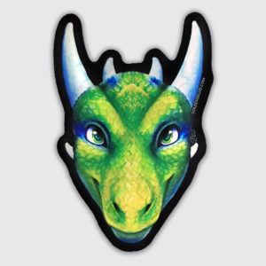 Iridescent Dragon shiny sticker