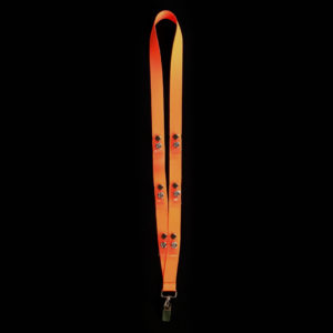 Orange ultimate badge lanyard