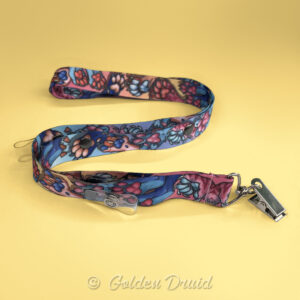 paws badge lanyard furry convention accessory paw hand feet design pattern with multiple clips