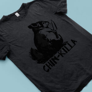 dark grey chin-killa cute funny chinchilla unisex t shirt