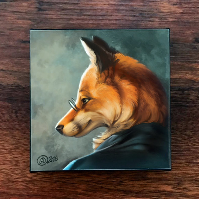 Clever Fox Art Print 