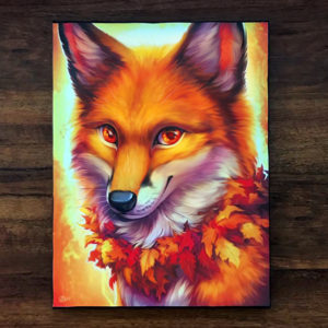 Saphalerite Soul Fox Canvas Art Print