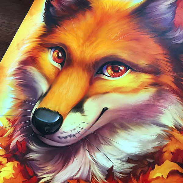 Saphalerite Soul Fox Canvas Art Print