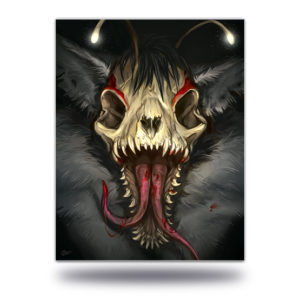 Graverot Scary Skull Art Print