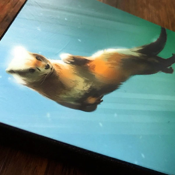 Underwater Otter Canvas Painting