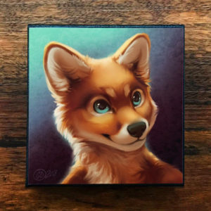 Cutie Pie Furry Portrait Canvas Art Print