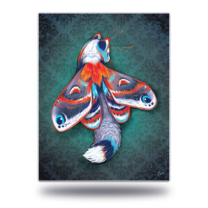 Moth Cat Fantasy Art Print