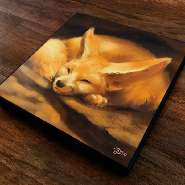 Napping Fennec Canvas Art Print