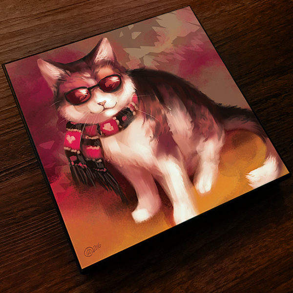 Cool Pet Cat Canvas Art Print