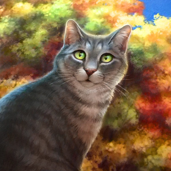 Lucys Cat Realm Canvas Art Print