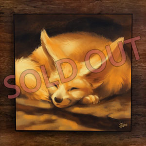 Napping Fennec Canvas Art Print Sold Out