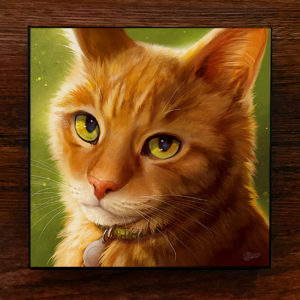 Orange Cat Canvas Art Print