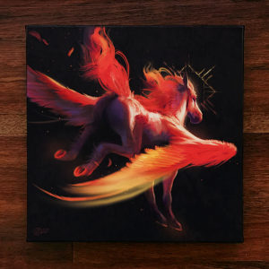 Fantasy Phoenix Pegasus Canvas Art Print