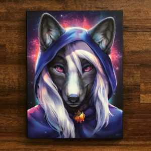 Purple Mage Furry Art Canvas Print