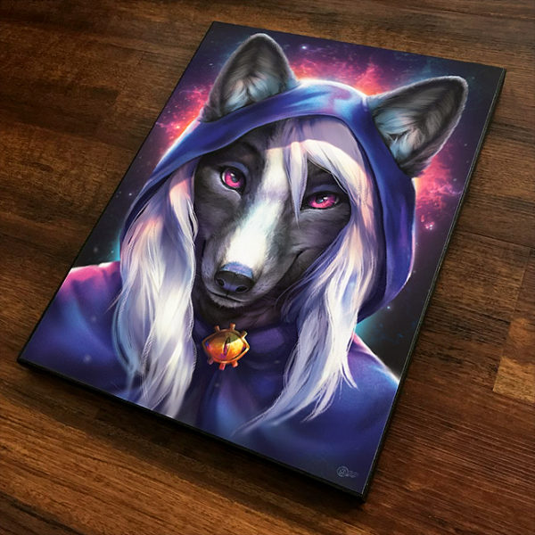 Purple Mage Furry Art Canvas Print