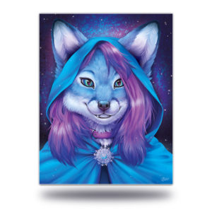 Blue Luna Mage Furry Art Print