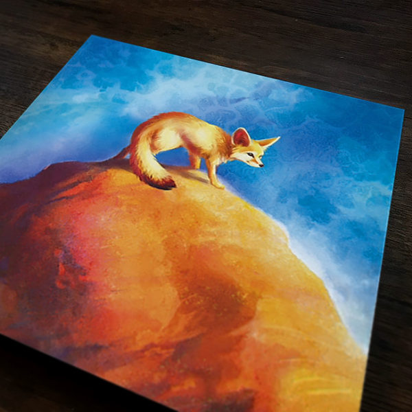 desert scout fennec fox canvas art print