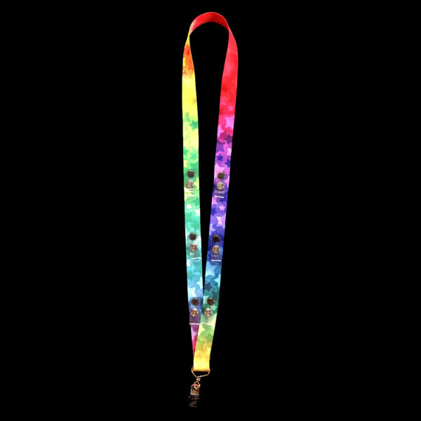 Rainbow Stars Ultimate Badge Lanyard