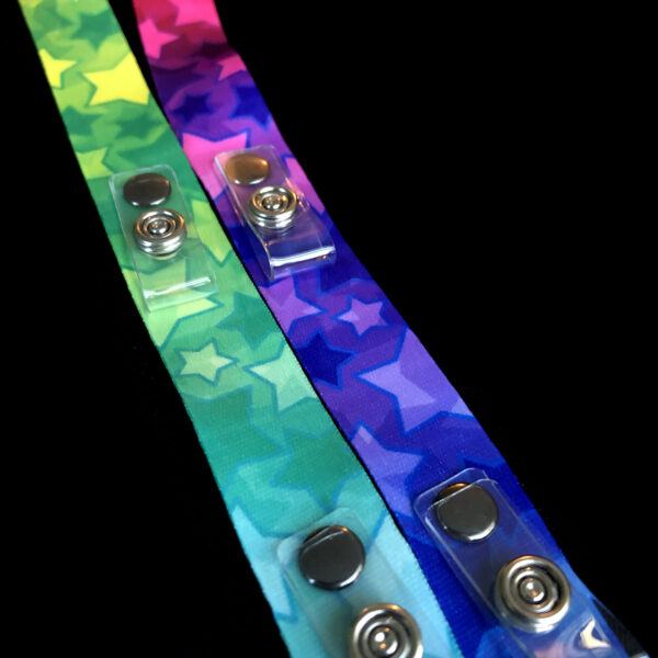 Rainbow Stars Ultimate Badge Lanyard