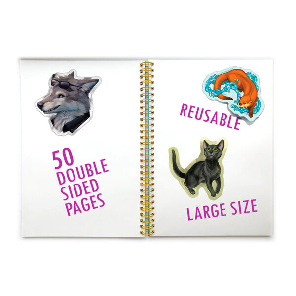 Hard Cover Reusable Sticker Book Release Paper B5 Large