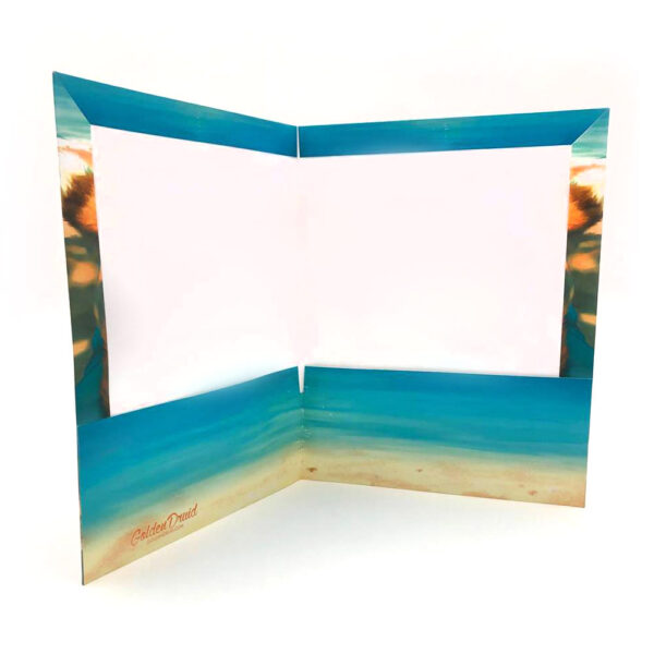 Sunwarmed Beach Furry Fox Art Document Pocket File Folder