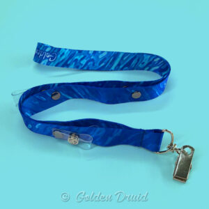 blue waters ultimate badge lanyard abstract elemental design